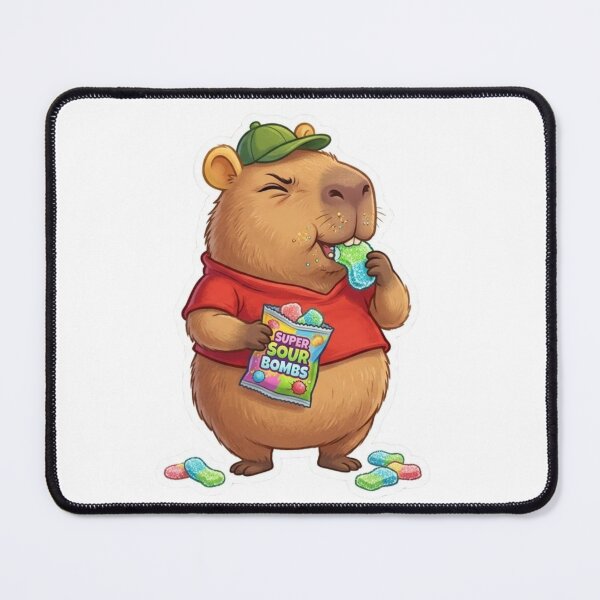 Item preview, Sour King Capybara | Winnie Style Sticker designed and sold by taylortails.