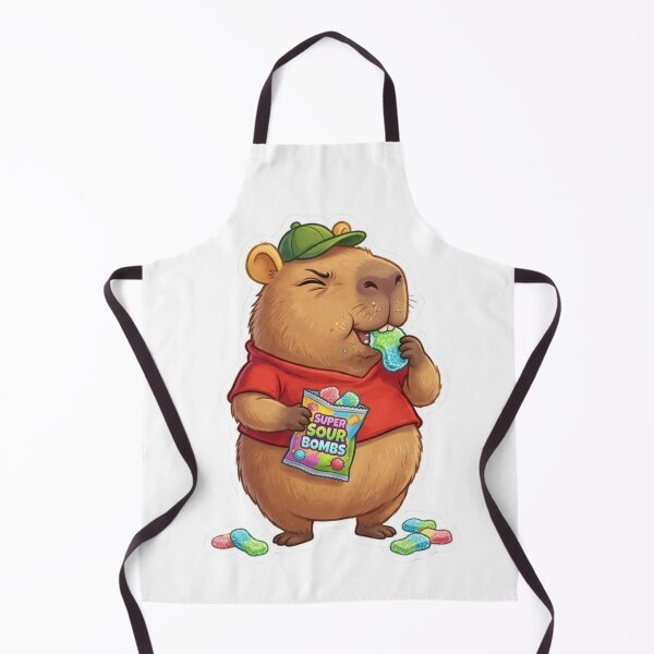 Item preview, Sour King Capybara | Winnie Style Sticker designed and sold by taylortails.