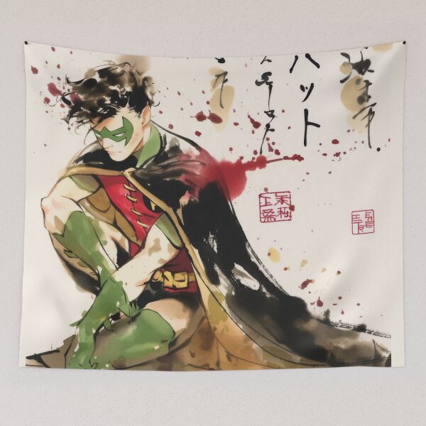 Item preview, Teen Robin Sumi-e  designed and sold by AnimeArsenalPrints.