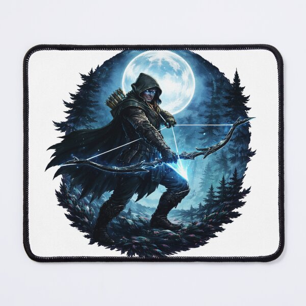 Item preview, Shadow Moon Elf Archer Fantasy Sticker designed and sold by Mystic Wild Studio.