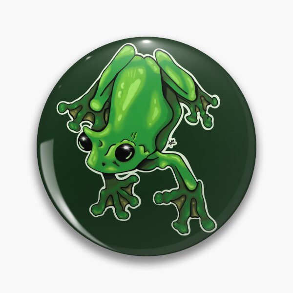 Item preview, Green Frog Nature Illustration designed and sold by V Cubed Creations.