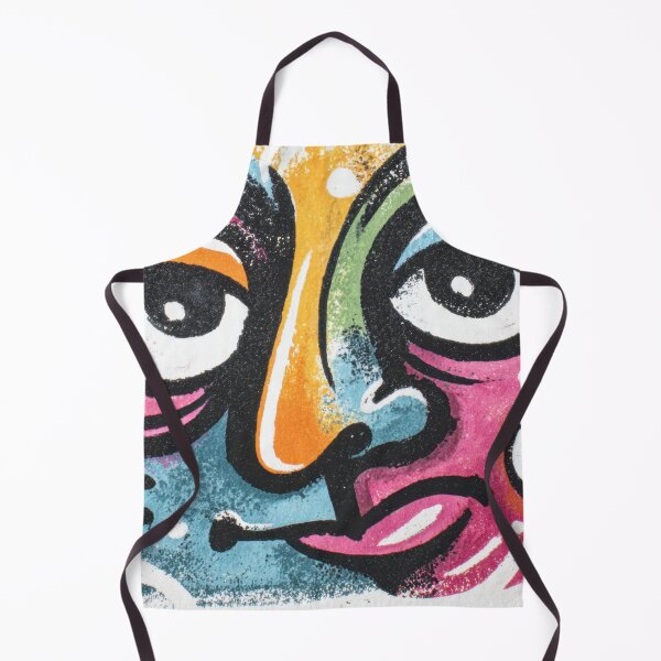 Item preview, Colorful face art on white canvas designed and sold by anytka.
