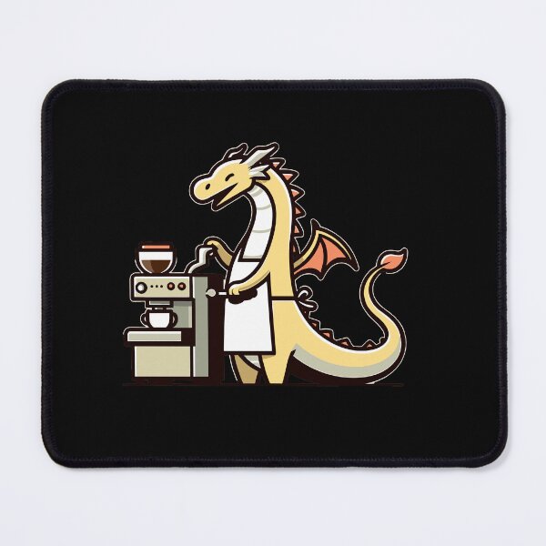 Item preview, Dragon Barista Coffee Lover Gift – Fantasy Café Design designed and sold by CyfroweMysli.