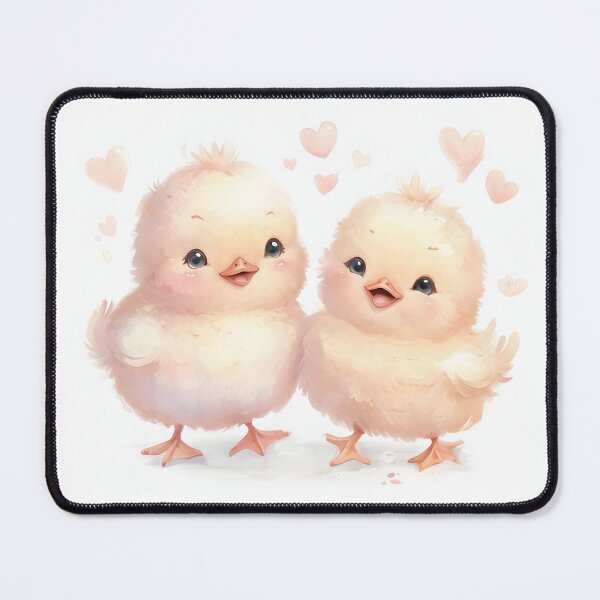 Item preview, Kawaii Marshmallow Chicks • Cute Pastel Easter Chubby Chick Art designed and sold by SmartyWonders.