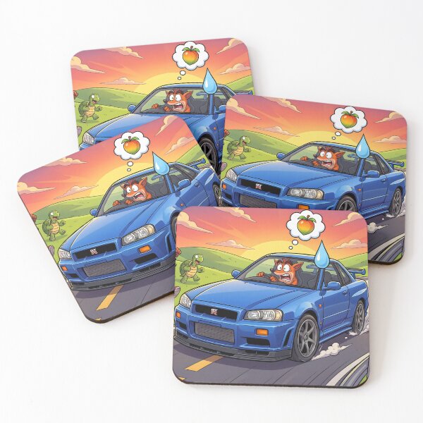 Item preview, Nissan Skyline GTR R34 Cartoon designed and sold by Racing Art Store.