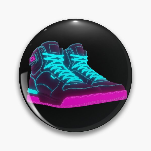 Item preview, Neon Light-Up Sneakers - High-Top Cyberpunk Shoes Art designed and sold by powersunlight.