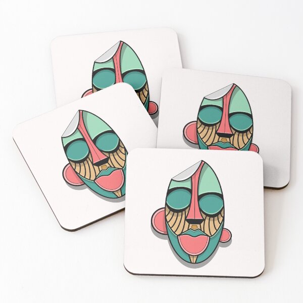 Item preview, Afro Mask - Peeling Sticker Effect retro designed and sold by ZERO-MIND.
