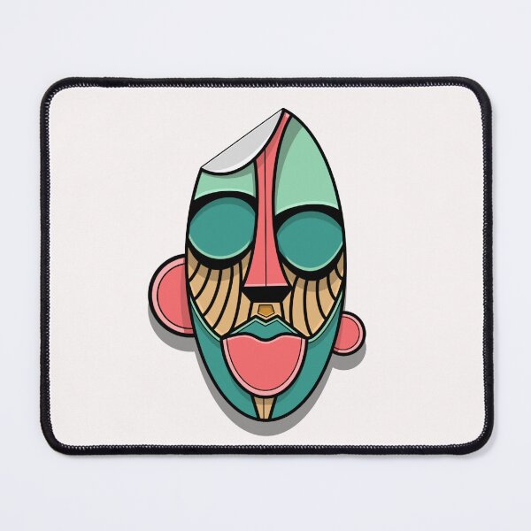 Item preview, Afro Mask - Peeling Sticker Effect retro designed and sold by ZERO-MIND.