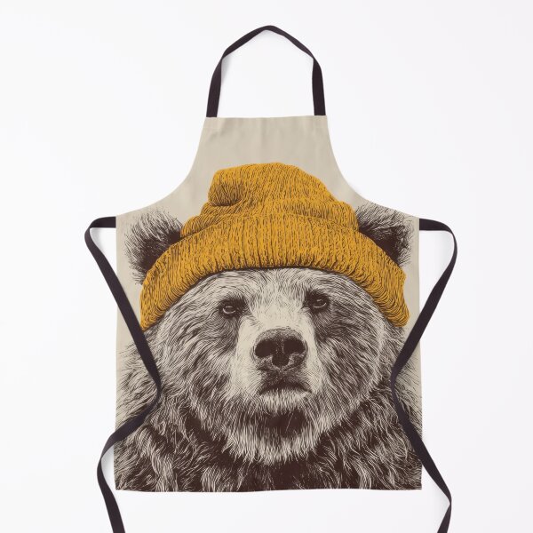 Item preview, Bear wearing a yellow hat in art designed and sold by anytka.