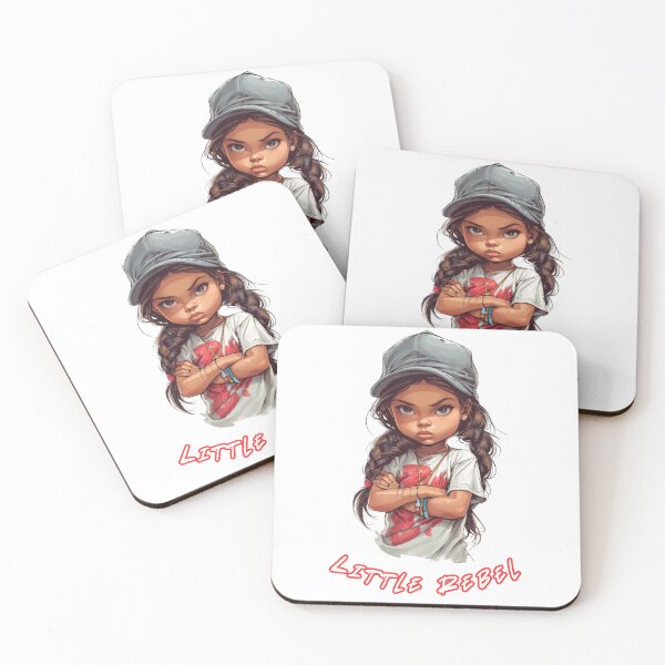 Item preview, Sassy Little Rebel Cartoon Girl designed and sold by Szpaku desart .