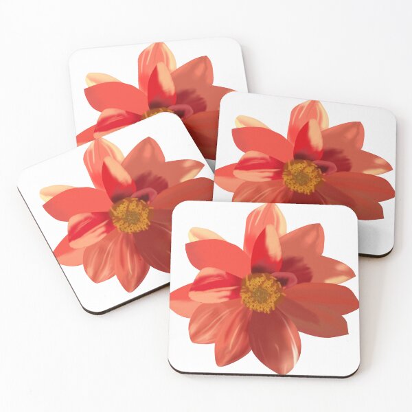 Item preview, Large red garden flower designed and sold by ReflectedCrafts.