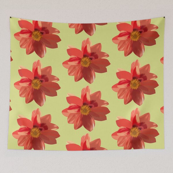 Item preview, Large red garden flower designed and sold by ReflectedCrafts.