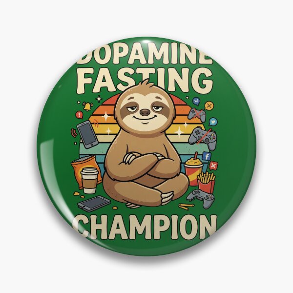 Item preview, Dopamine Fasting Champion Sloth Gamer Retro Funny Tee designed and sold by entinta2.