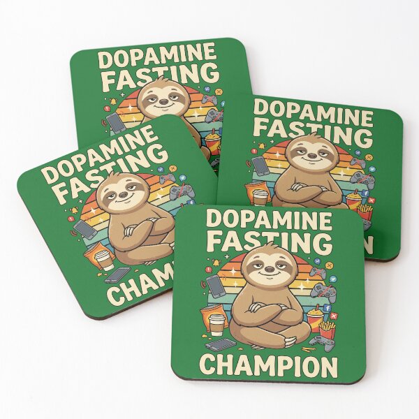 Item preview, Dopamine Fasting Champion Sloth Gamer Retro Funny Tee designed and sold by entinta2.