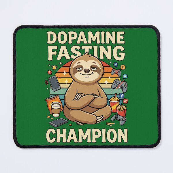 Item preview, Dopamine Fasting Champion Sloth Gamer Retro Funny Tee designed and sold by entinta2.