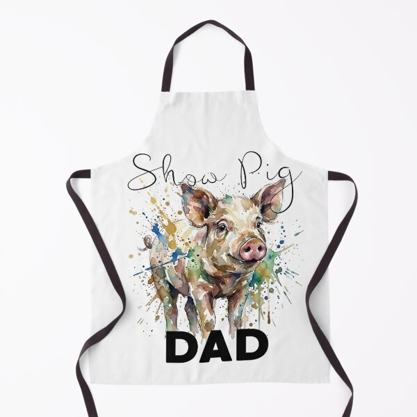 Item preview, Show Pig Dad Watercolor Design – Colorful Livestock Pig Lover Farm Life County Fair Gift designed and sold by ArcticFoxStudio.