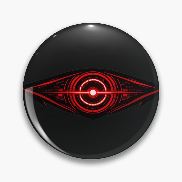 Item preview, AI Surveillance Eye Target System – Minimal Cyberpunk Red Interface T-Shirt designed and sold by ZEBBEDE - Minimal Streetwear .