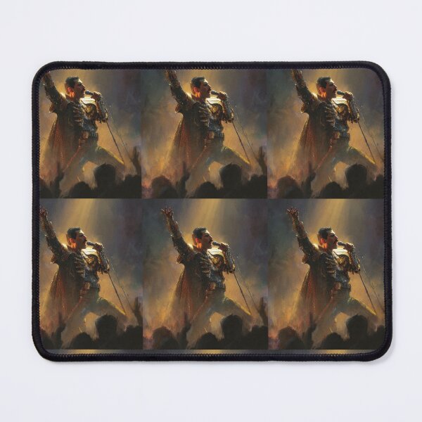 Item preview, Freddie Mercury Mythic Rock Emperor Golden Stage Fantasy Illustration designed and sold by SHOCAMPOS DESIGNS .
