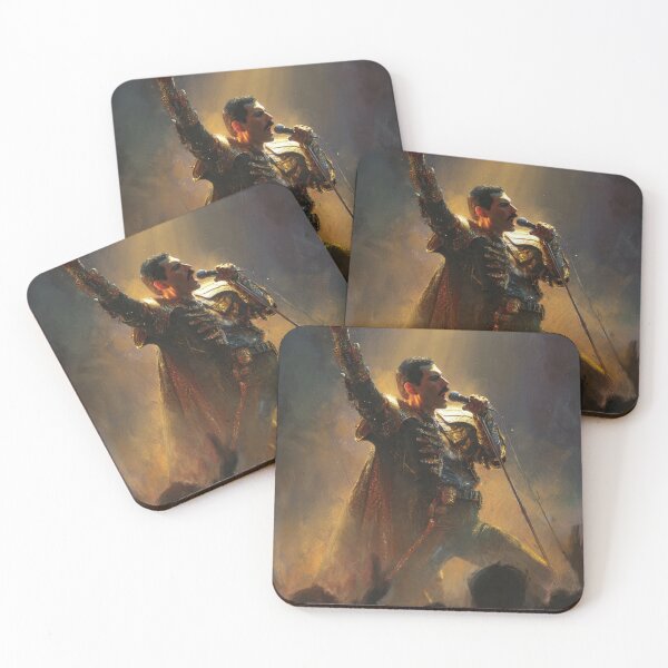 Item preview, Freddie Mercury Mythic Rock Emperor Golden Stage Fantasy Illustration designed and sold by SHOCAMPOS DESIGNS .