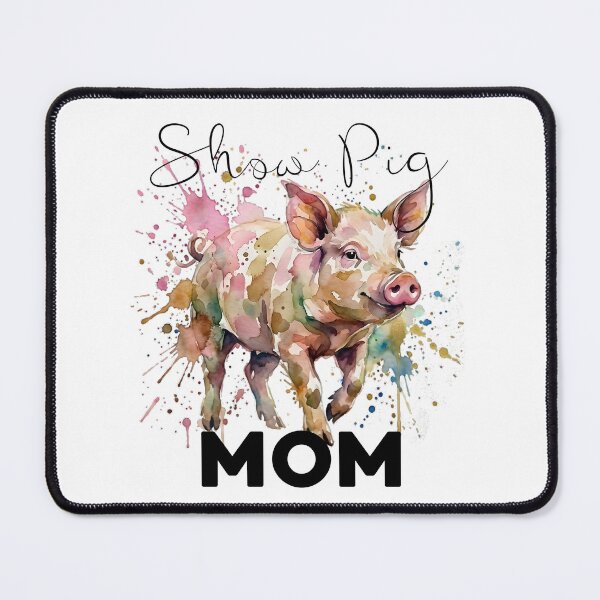 Item preview, Show Pig Mom Watercolor Design – Colorful Livestock Pig Lover County Fair Farm Life Gift designed and sold by ArcticFoxStudio.