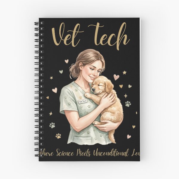 Item preview, Vet Tech Where Science Meets Unconditional Love — Watercolor Veterinary Technician Golden Retriever Puppy Gift Shirt designed and sold by CottonFirst.