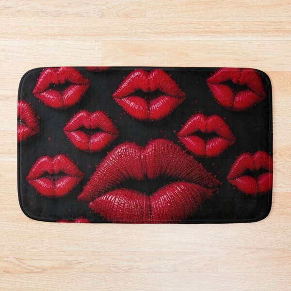 Item preview, Bold Red Lips Pop-Art Pattern designed and sold by Good Vibes .