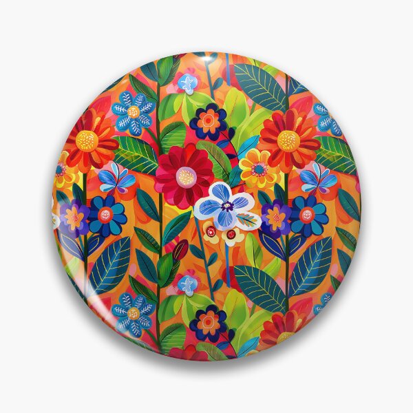 Artikelvorschau, Bunte, flippige Blumenmuster im Hippie-Stil der 1960er Jahre – lebendige Kunstdesigns entworfen und verkauft von DEC02.