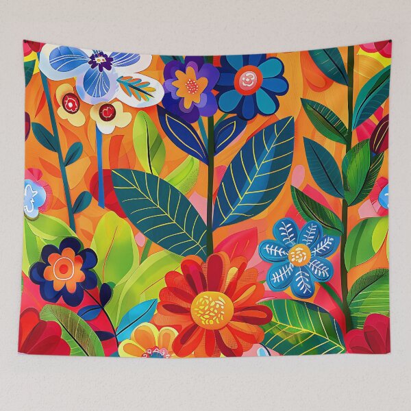 Item preview, Hippie 1960's Colorful Funky Flowers Vibrant Art Designs designed and sold by DEC02.