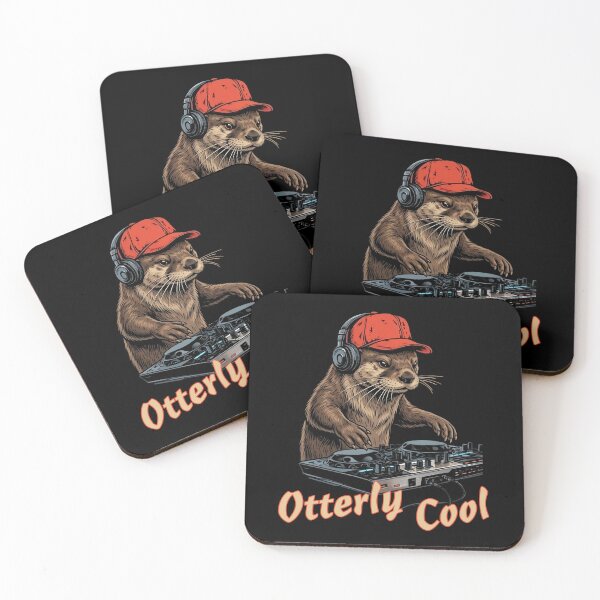 Item preview, Otterly Cool DJ - Otter pun designed and sold by SidTastic .