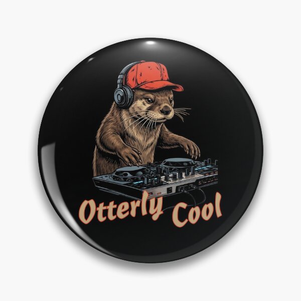 Item preview, Otterly Cool DJ - Otter pun designed and sold by SidTastic .