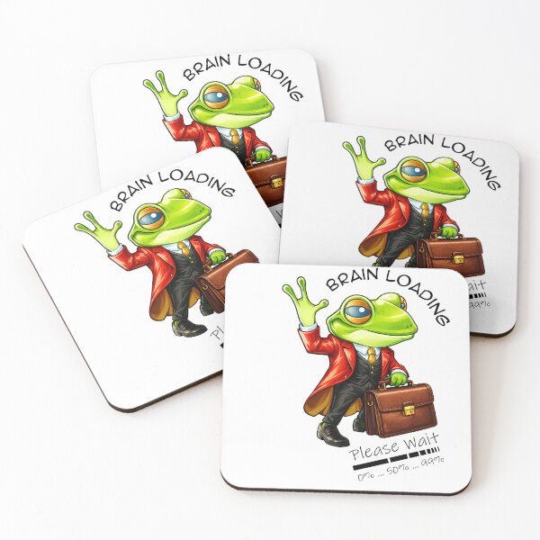 Item preview, Brain Loading… Please Wait – Work Mode Frog designed and sold by Dinaelsherkawy.