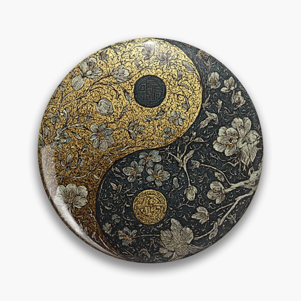 Item preview, Yin Yang Golden Floral Harmony designed and sold by Tomasso76.