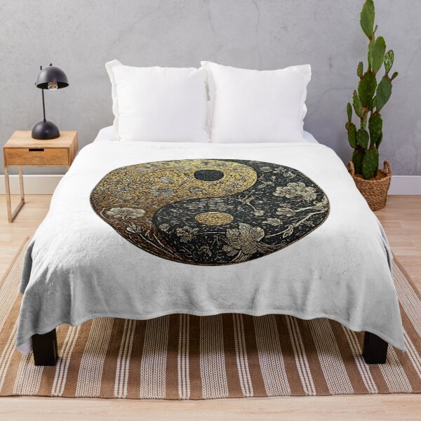 Item preview, Yin Yang Golden Floral Harmony designed and sold by Tomasso76.