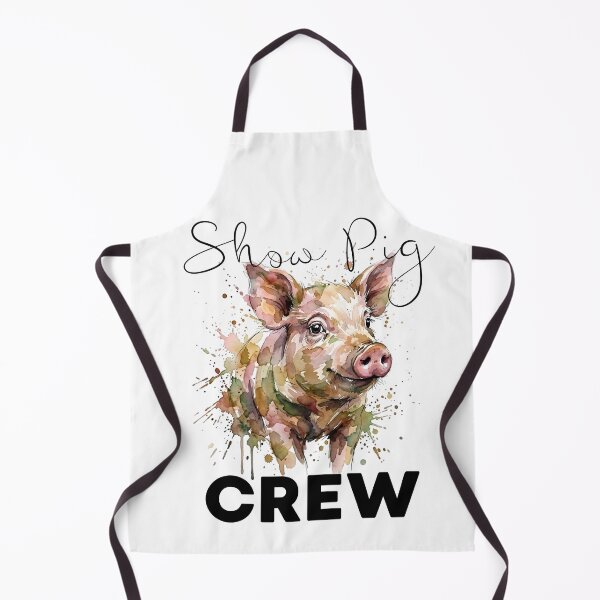 Item preview, Show Pig Crew Watercolor Design – Colorful Livestock Pig Lover County Fair Farm Life Group Gift designed and sold by ArcticFoxStudio.