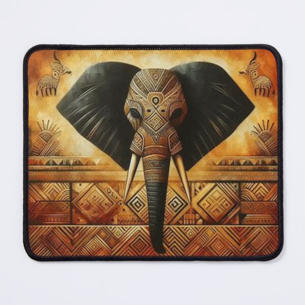 Item preview, Elephant in Tribal Art Style designed and sold by Shs-Kenya.