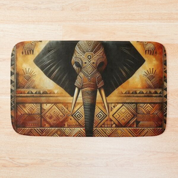 Item preview, Elephant in Tribal Art Style  designed and sold by Shs-Kenya.