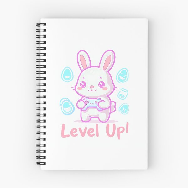 Item preview, Kawaii Gamer Bunny With Pastel Controller • Cute Easter Gaming Bunny • Neon Egg Tech Style designed and sold by SmartyWonders.