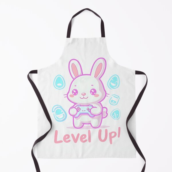 Item preview, Kawaii Gamer Bunny With Pastel Controller • Cute Easter Gaming Bunny • Neon Egg Tech Style designed and sold by SmartyWonders.