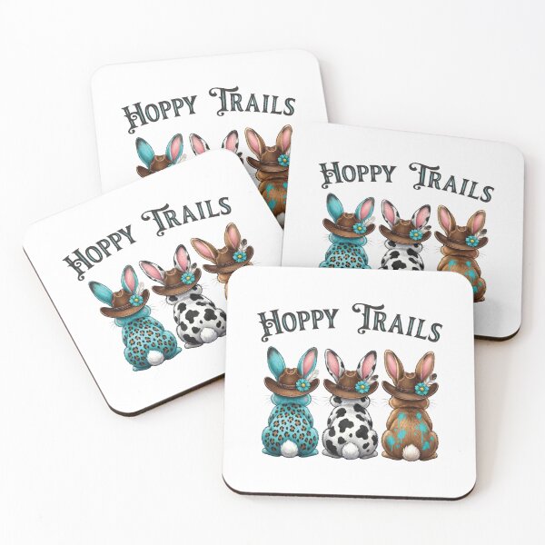 Item preview, Hoppy Trails Easter Country Chic Bunny Illustration  designed and sold by Ink & Kind Studio.