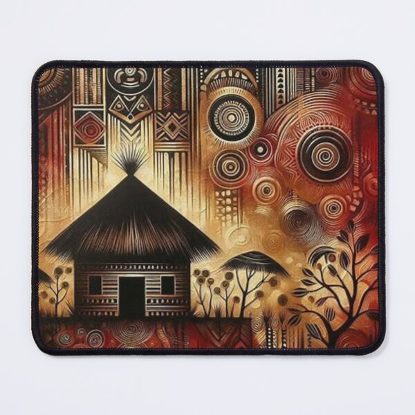 Item preview, Huts, Tribal Art Style  designed and sold by Shs-Kenya.