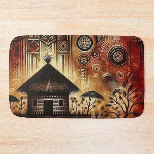 Item preview, Huts, Tribal Art Style  designed and sold by Shs-Kenya.