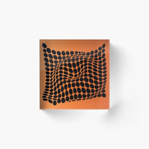 COME INSIDE (ORANGE) Bloque acrílico