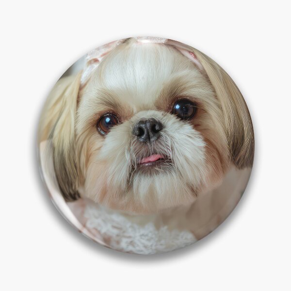 Item preview, Shih Tzu Puppy in Pink Dress designed and sold by Elisabeth Lucas.