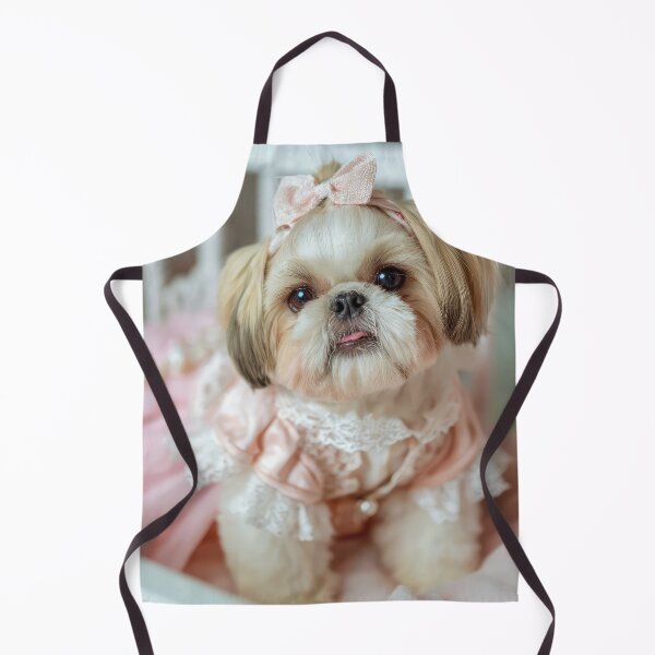 Item preview, Shih Tzu Puppy in Pink Dress designed and sold by Elisabeth Lucas.