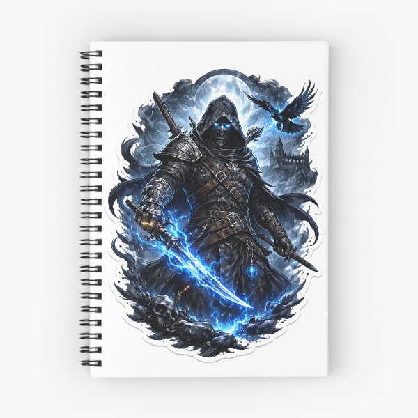 Item preview, Shadow Assassin Dark Fantasy Warrior Sticker designed and sold by Mystic Wild Studio.