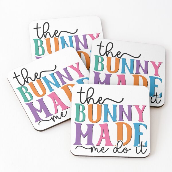 Item preview, The Bunny Made Me Do It - Funny Easter Bunny Spring Pastel Aesthetic designed and sold by FuzionRaptor.