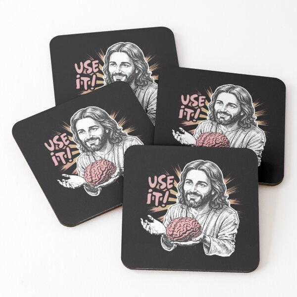 Item preview, Jesus Says Use Your Brain – Funny Religious Humor  designed and sold by SidTastic .