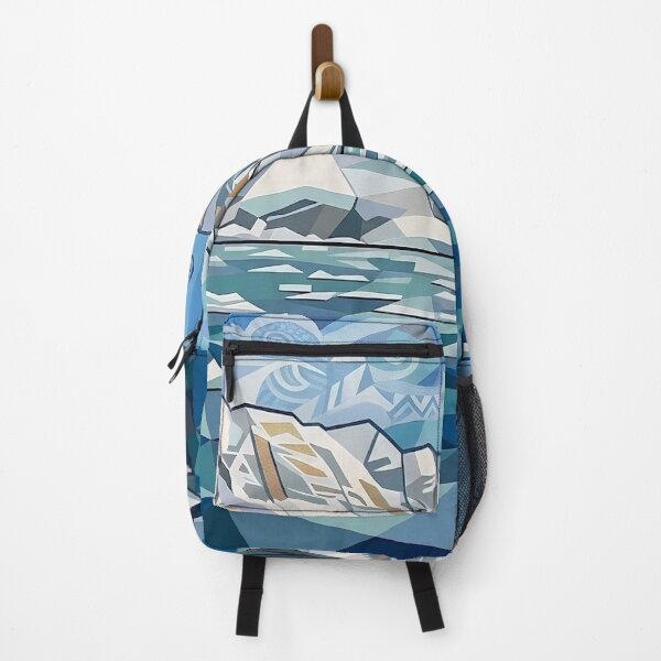 Item preview, Low Poly Arctic Landscape Ice Ocean Geometric Minimalist Nature Art designed and sold by Meteor Destroyer.
