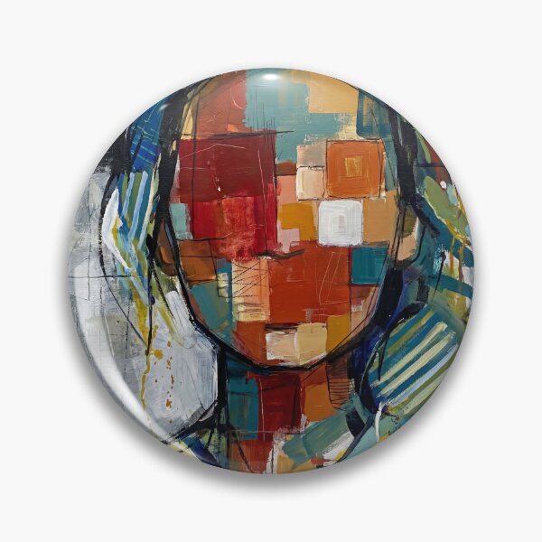 Item preview, The Facelsss Woman - Abstract Geometric Faceless Portrait – Colourful Modern Art designed and sold by Printpix.