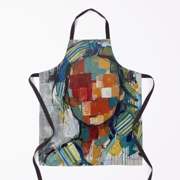 Item preview, The Facelsss Woman - Abstract Geometric Faceless Portrait – Colourful Modern Art designed and sold by Printpix.